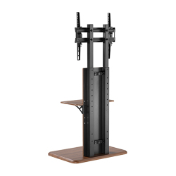 Modern Slim TV Floor Stand with Casters