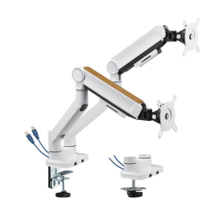 Dual Monitors Superior Spring-Assisted Monitor Arm with USB Ports