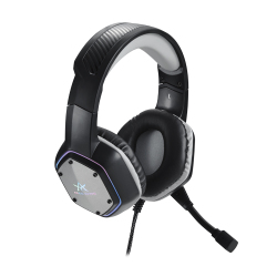 Elementary Gaming Headset with Sliding Headband, Streamlined Mic, RGB Lighting & Braided Cable