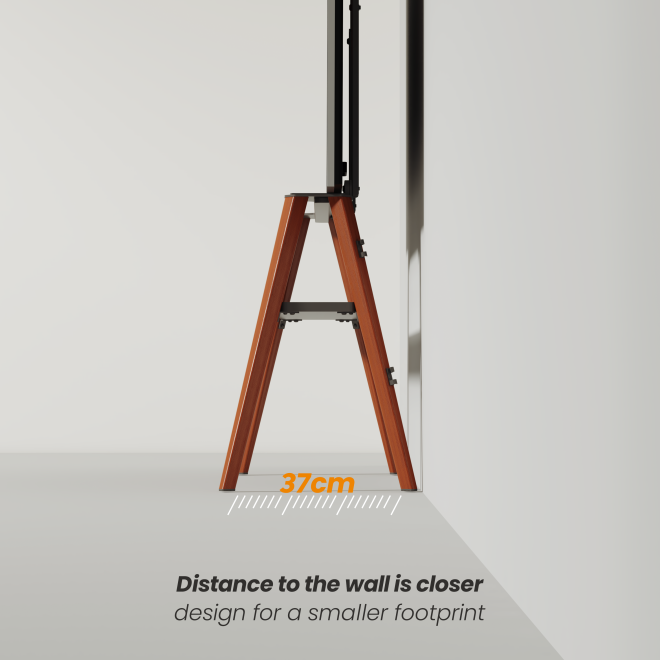 Danish Style TV Floor Stand with storage shelf FS36-46F-02  from china(chinese)