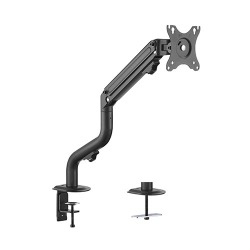 Single Monitor Pipe-Shaped Counterbalance Spring-Assisted Monitor Arm