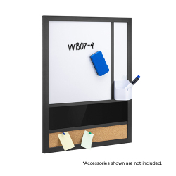 Small Wall-Mounted Magnetic Combination Board with Pen Holder