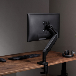 Single Monitor Space-Saving Spring-Assisted Monitor Arm