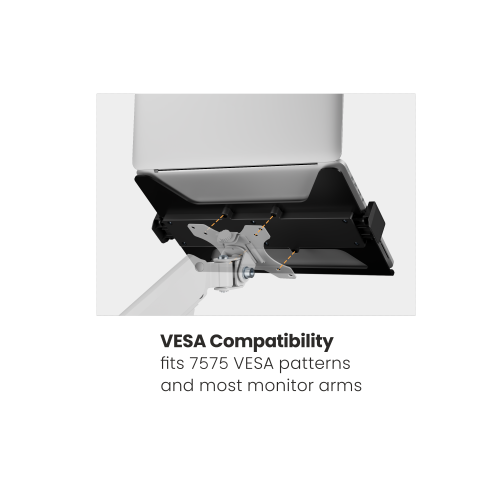 Universal Steel Laptop Holder for Monitor Arms NBH-6E For 75X75 VESA Compatible Monitor Arms from china(chinese)