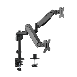  Dual Monitor Pole-Mounted Spring-Assisted Monitor Arm