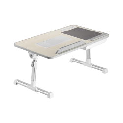 Compact Multi-Purpose Adjustable Laptop Desk with Mouse Pad/Fan/Drawer/Phone Slot