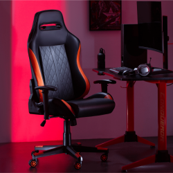 Premium PVC Diamond Quilted Gaming Chair