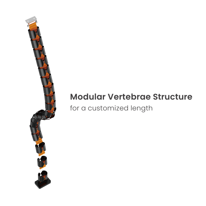 Screw-Mounted Gaming Cable Management Spine CC10-12 Manage Cables with Ease! from china(chinese)