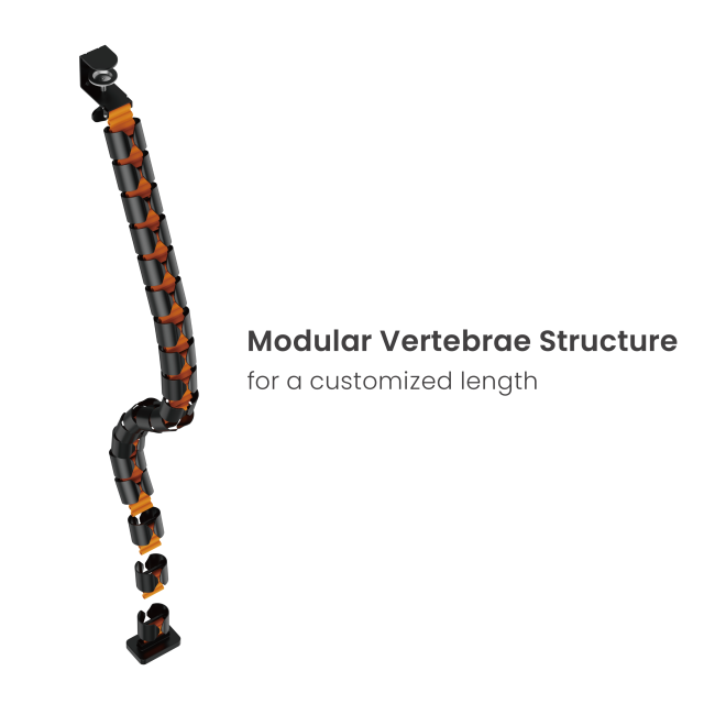 Clamp-on Gaming Cable Management Spine CC10-13 Manage Cables with Ease! from china(chinese)
