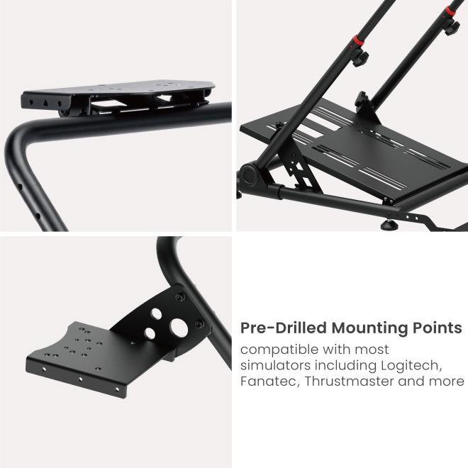 Folding Racing Simulator Wheel Stand with Gear Shifter LRS10-KP01  from china(chinese)