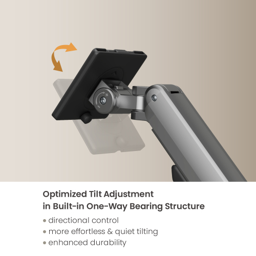 Premium Heavy-Duty Mechanical Spring Dual Monitor Arm with USB-A/USB-C Ports (Pole Mounted) LDT107-C024UCP Seamless adjustments, exceptional performance. from china(chinese)