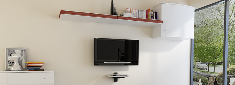 Height Adjustable AV Component Shelf Wall Mount DVD-21 Series