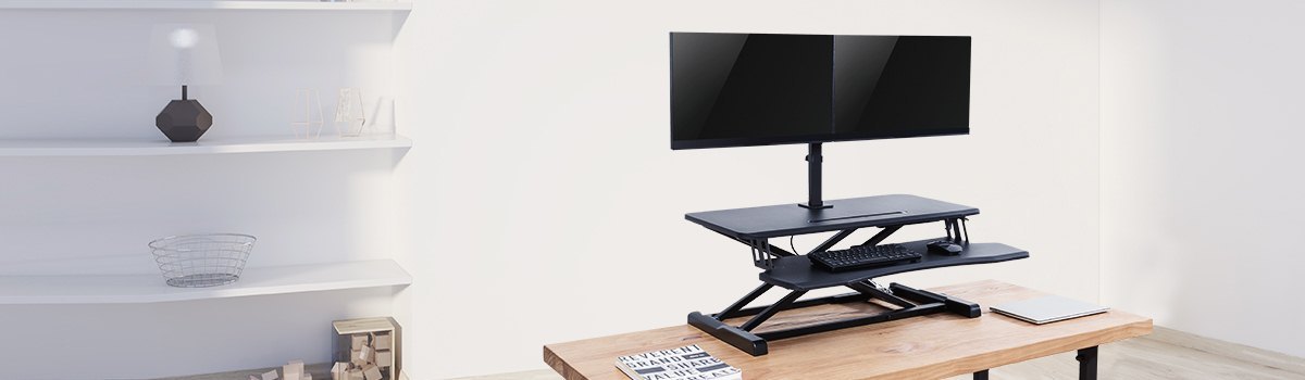 Steel Sit-Stand Workstation Compatible Monitor Arm LDT29 Series