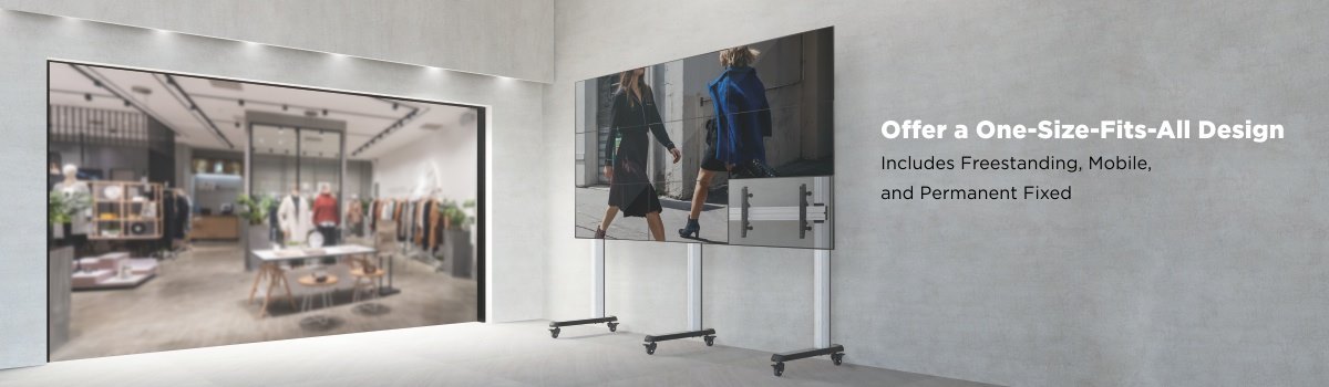 Aluminum Video Wall Stands & Carts LVS02 Series