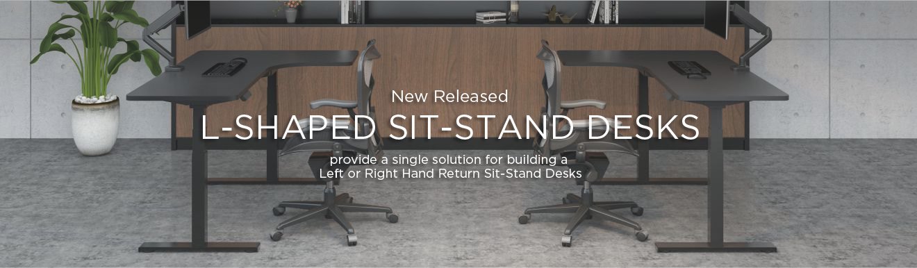 Square Column Multi-Motor Sit-stand Desks M07 Series