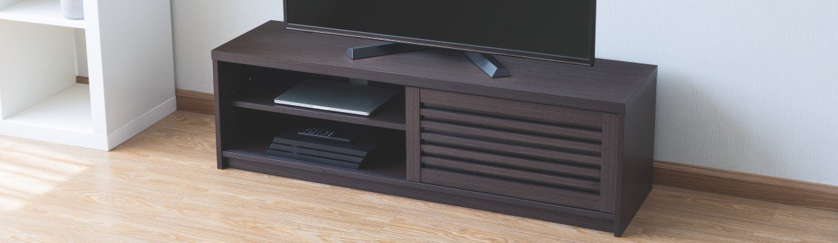 Wood Media Consoles with Sliding Compartment WP1013 Series