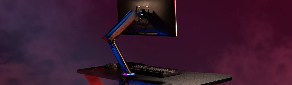 Spring-Assisted Pro Gaming Monitor Arms LDT39 Series