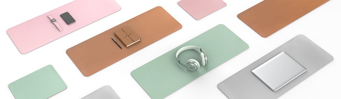 Water Resistant PVC Leather Mouse Pads MP07 Series