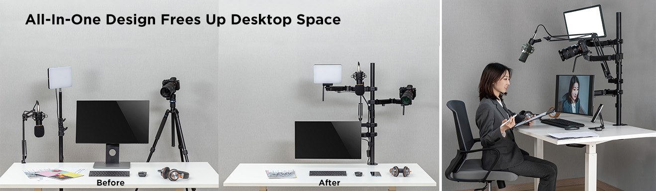 All-In-One Studio Setup Desktop Mounts MDS10 Series