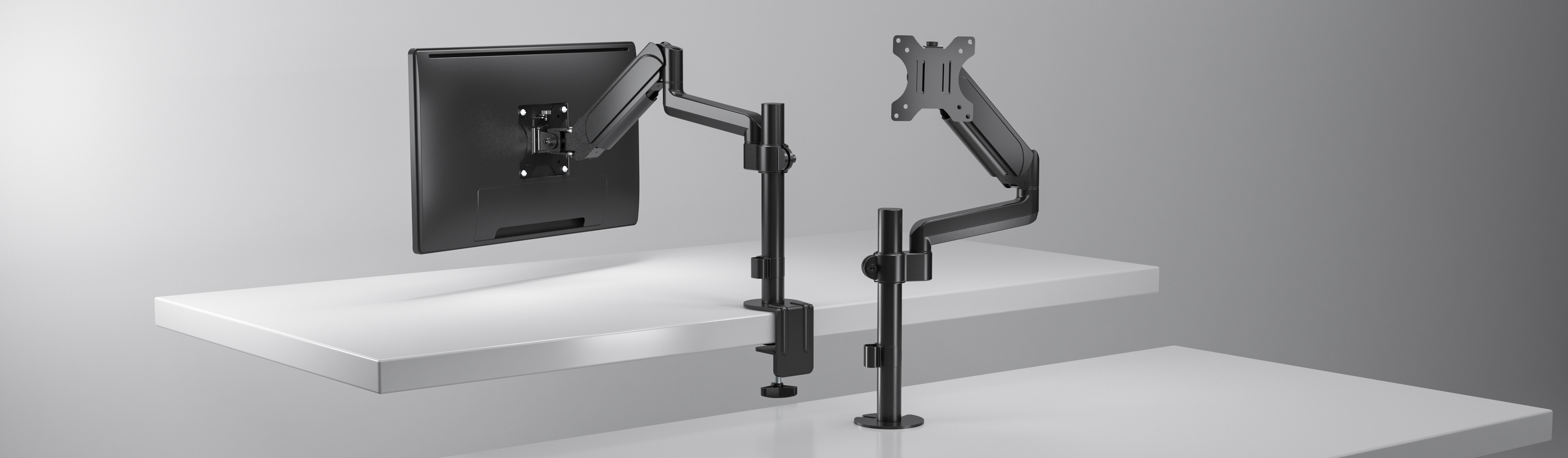 Pole-Mounted Spring-Assisted Monitor Arms  LDT48E Series