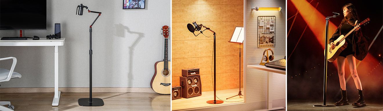 Stylish Microphone Floor Stands MDS16-2 & MDS16-3