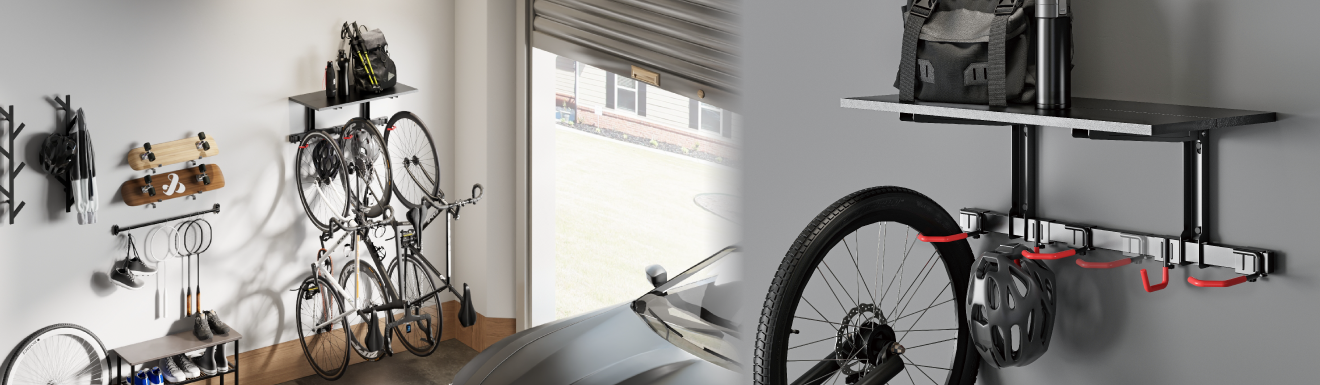 Catch-All Wall Mounted Bike Racks LBM09 Series