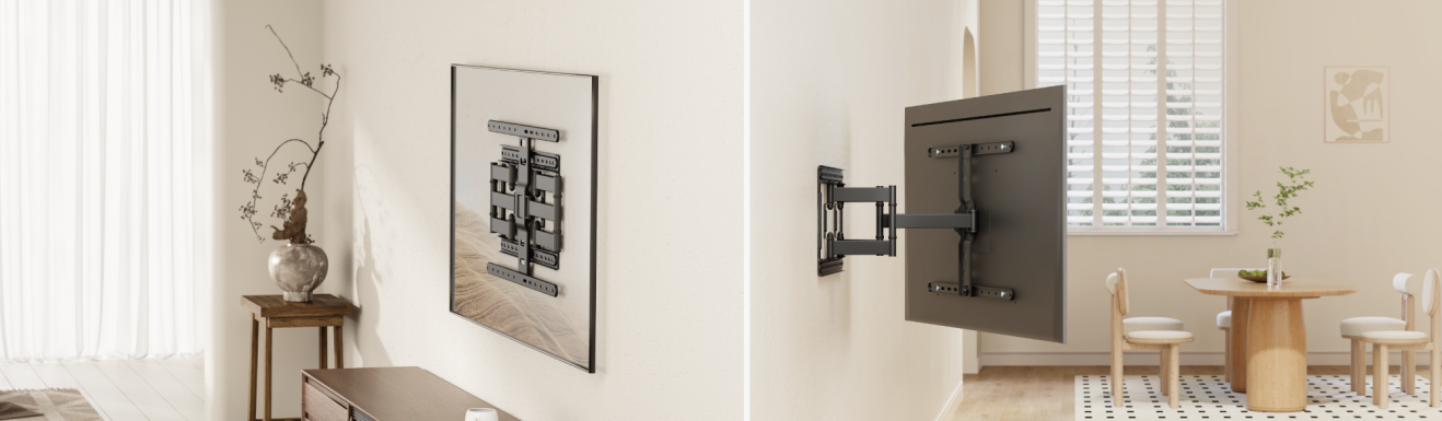 Modern Ultra-Slim Full-Motion TV Wall Mounts LPA83 Series