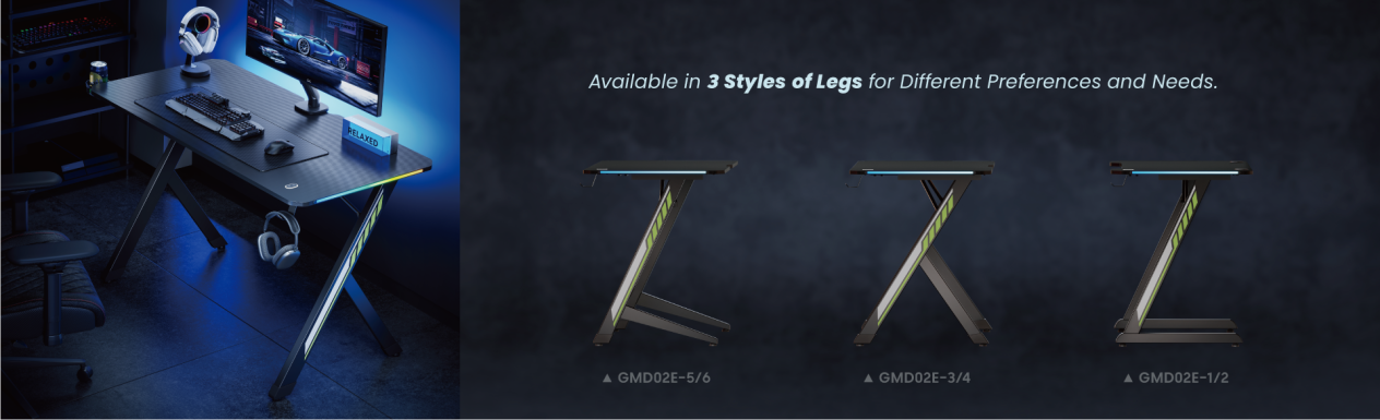 Economy Stylish Gaming Desks GMD02E Series