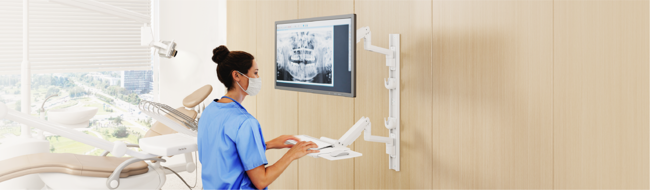 Heavy-Duty Medical Wall-Mounted Workstations MED10 Series