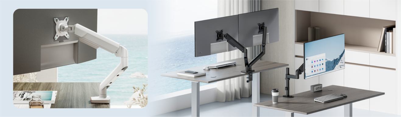 FlexPrecision Cost-Effective Mechanical Spring Monitor Arms LDT117E Series