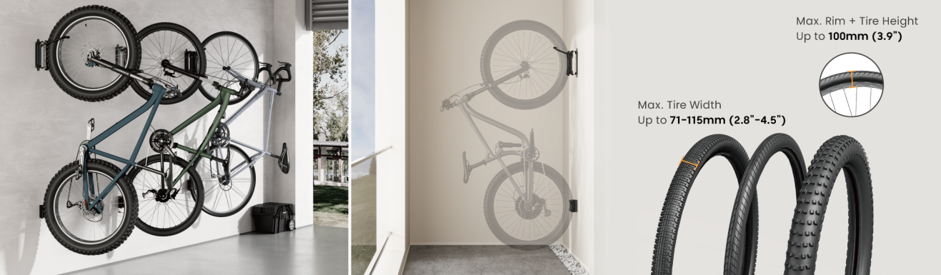 Wall-Mounted Bike Racks LBM14 Sereis