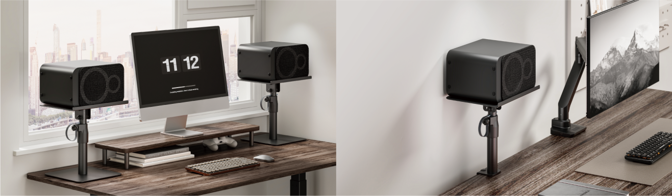 Adjustable Desktop Speaker Stand Pairs  BS-77 Series