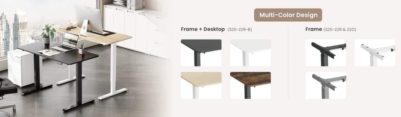 Cost-Effective Single-Motor Sit-Stand Desks S25 Series