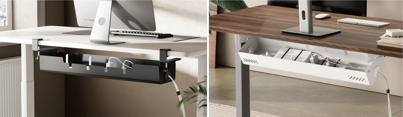Versatile Under-Desk Cable Management Trays CC11-22 Series