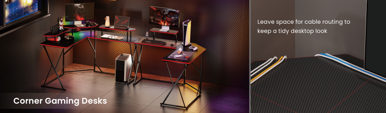 Value-Priced Corner Gaming Desks GMD18 Series