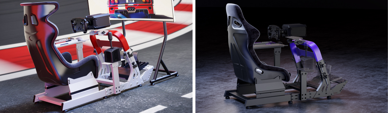 Robust Sim Racing Cockpits & Keyboard Tray LRS18 Series
