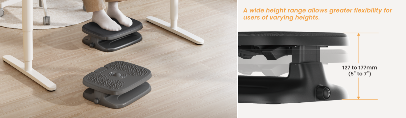 Stepless Adjustable Footrests FR18 Series