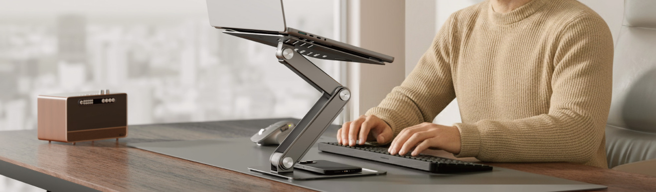 Minimalist Free-Lifting Laptop Risers LPS09 Series