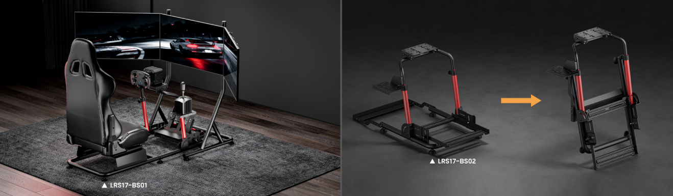 Elite Racing Simulator Cockpit &  Wheel Stand LRS17 Series