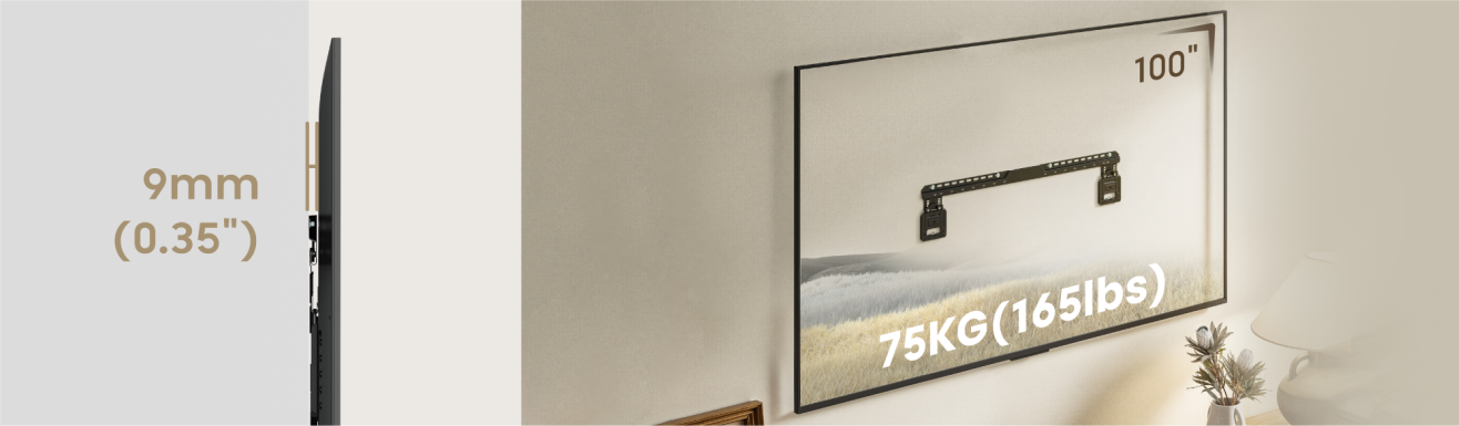 Vista Ultra Slim Fixed TV Wall Mounts LED21 Series