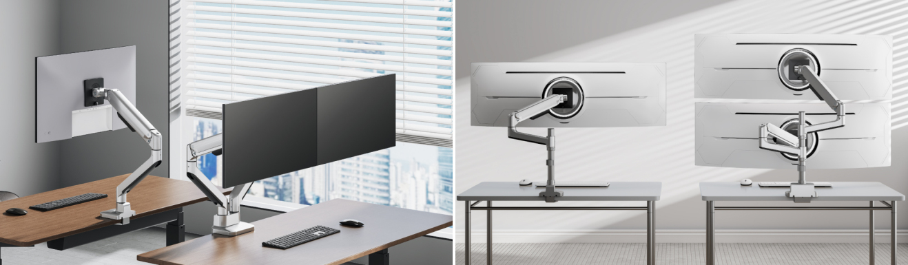 Premium Heavy-Duty Mechanical Spring Monitor Arms LDT107 Series