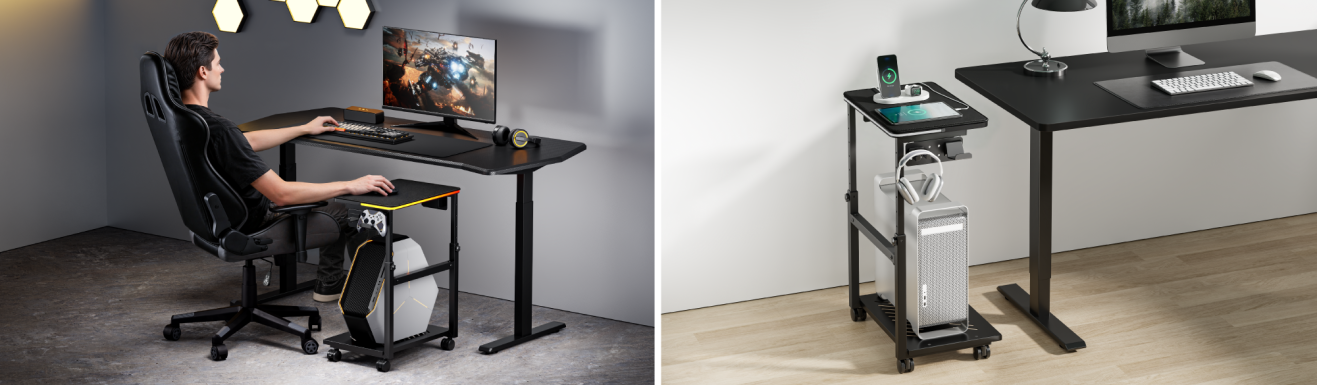 Versatile Mobile CPU Floor Stands with RGB Lighting CPB30 Series