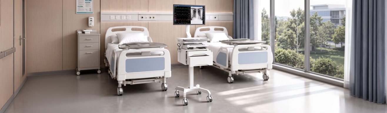  Electric Height-Adjustable Medical Carts MED14 Series