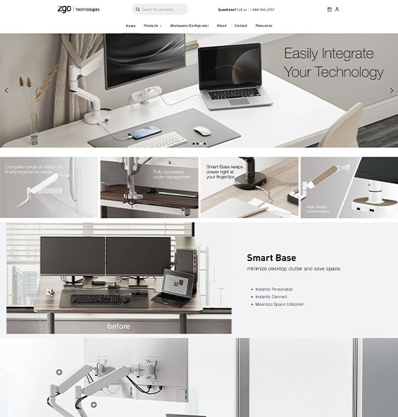 Web Design for ZGO technologies